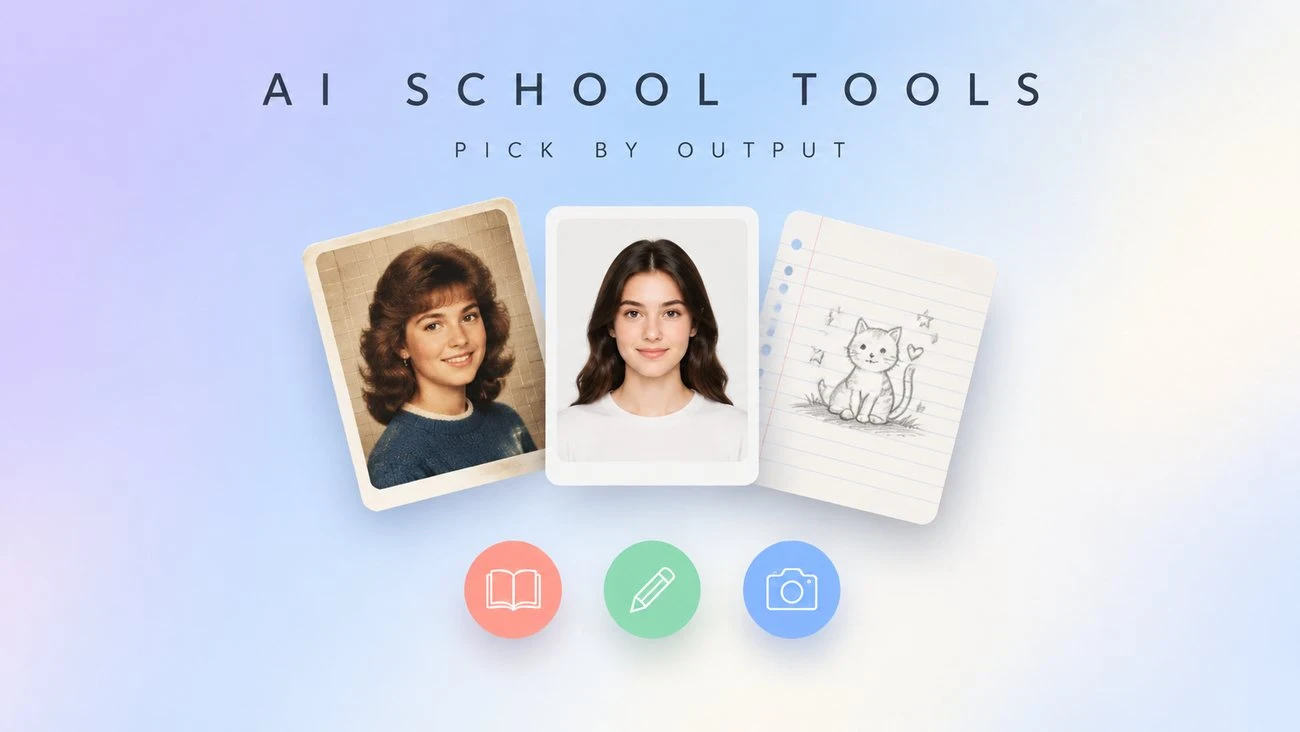 Seven AI back-to-school tools for students, parents, and teachers, chosen by the file you need at the end