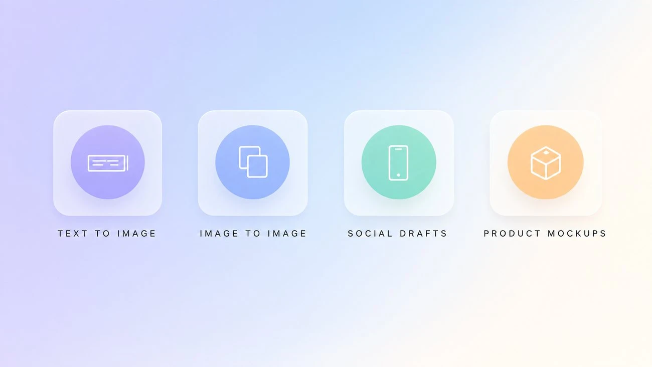 Nano Banana 2 Lite workflows: text to image, image to image, social drafts, and product mockups