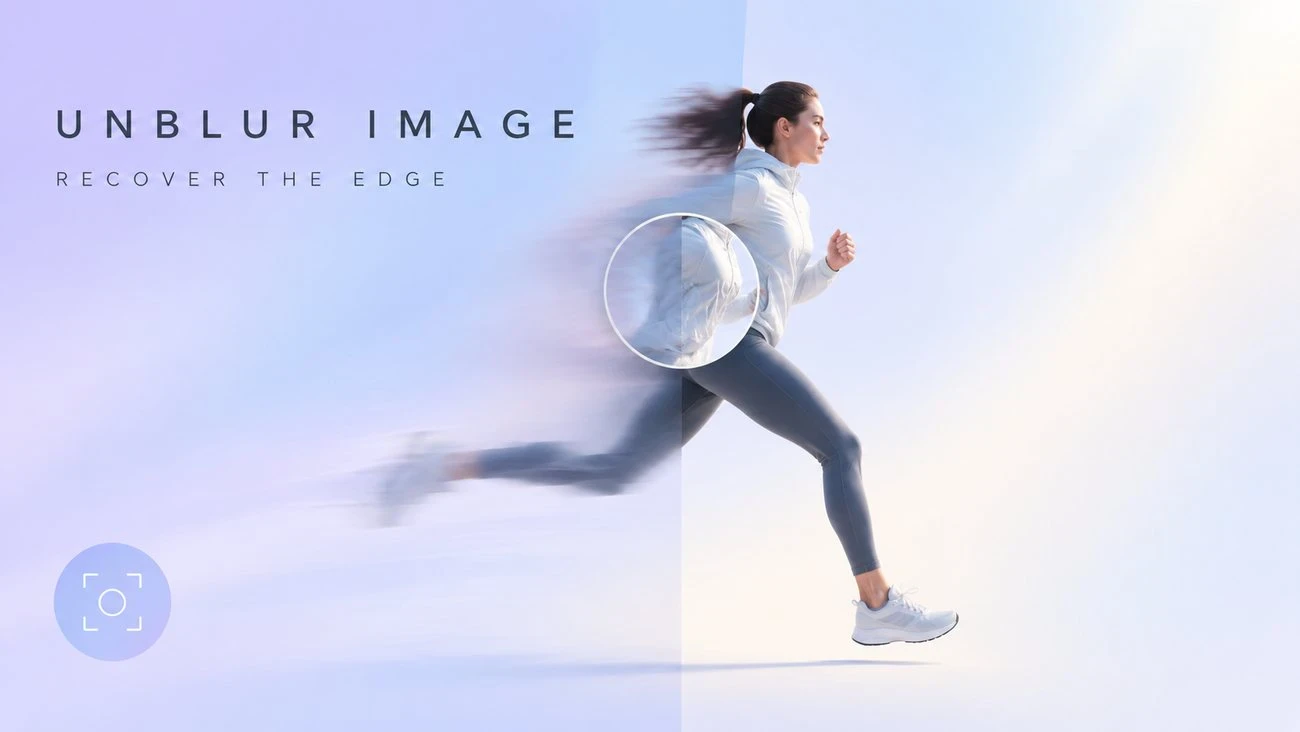 Unblur Image: a blurry photo recovering clean edge separation after AI deblurring