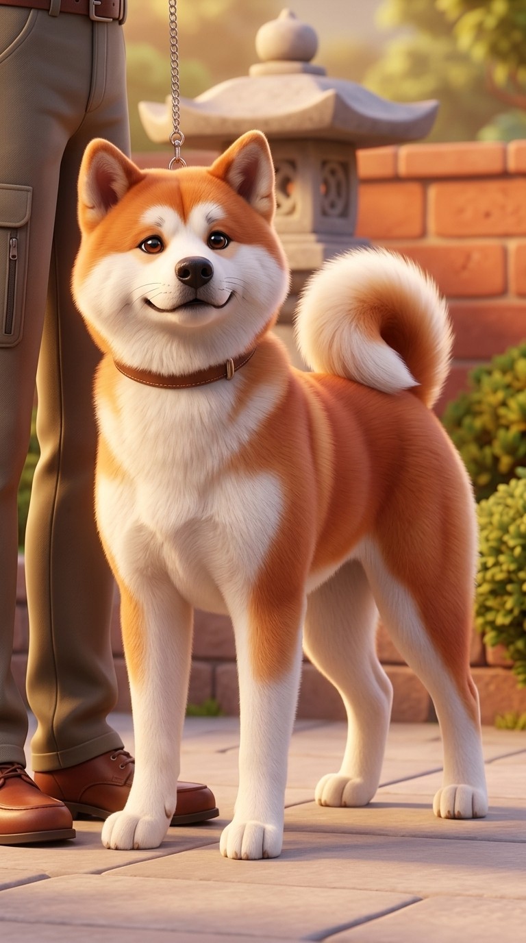 Golden retriever portrait turned into cute Disney-inspired sidekick character art
